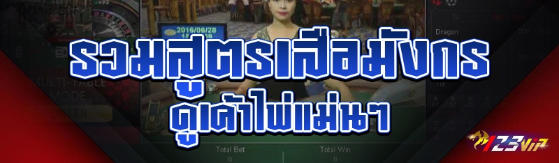 รวมสูตรเสือมังกร ดูเค้าไพ่แม่นๆ 